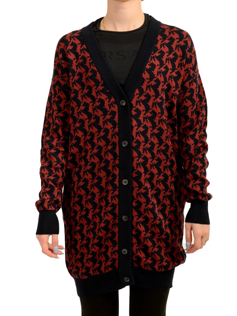 Scuderia Ferrari Women's Organic Cotton & Silk Long Cardigan Sweater Us L It 44